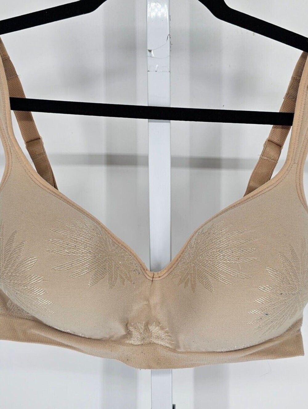 Vintage 1990s Bali Womens Sz 38D Classic Lightly Lined T Shirt Bra Beige